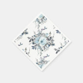 Hochzeitsfeier mit blauem Flor Serviette (Ecke)