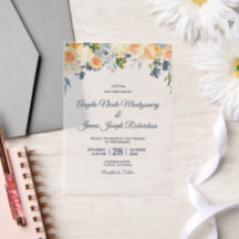 Hochzeitsfeier mit blauem Korallenpfirsich