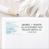 Hochzeitsfeier mit blauem und goldenem Sparkle (Insitu)