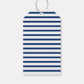 Hochzeitsfeier mit blauem und weißem Leuchtturm Vi Geschenkanhänger (Rückseite)