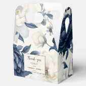 Hochzeitsfeier mit blauen und weißen Blumen Geschenkschachtel (Geöffnet)