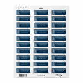 Hochzeitsfeier mit blauer Moderne (Vorne)