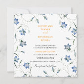 Hochzeitsfeier mit Blumen (Vorderseite)