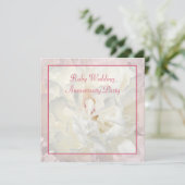 Hochzeitsfeier mit Blumen Einladung (Stehend Vorderseite)