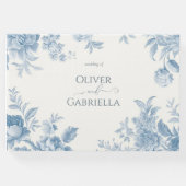 Hochzeitsfeier mit Blumen Gästebuch (Vorderseite)