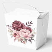 Hochzeitsfeier mit Blumen Geschenkschachtel (Rückseite)