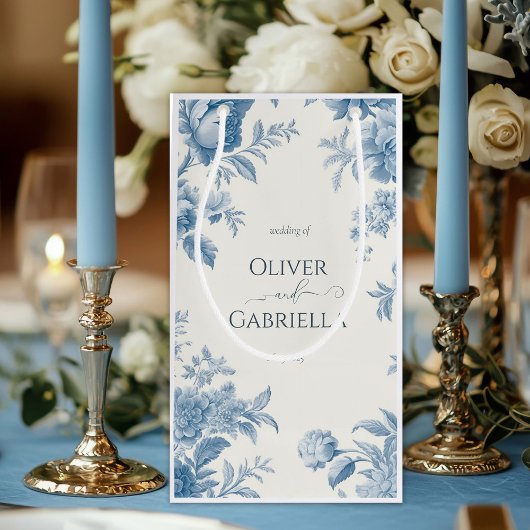 Hochzeitsfeier mit Blumen Kleine Geschenktüte