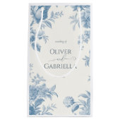 Hochzeitsfeier mit Blumen Kleine Geschenktüte (Vorderseite)