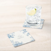 Hochzeitsfeier mit Blumen Rechteckiger Pappuntersetzer (Vor Ort)