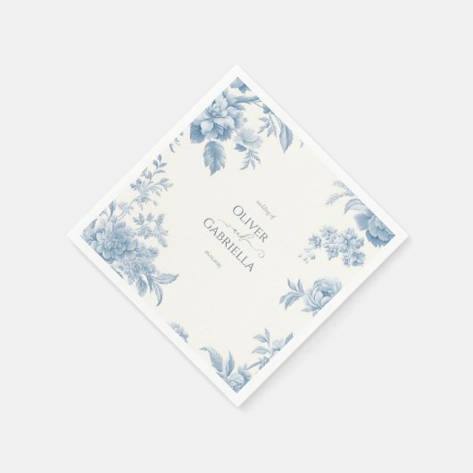 Hochzeitsfeier mit Blumen Serviette (Ecke)