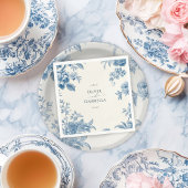 Hochzeitsfeier mit Blumen Serviette