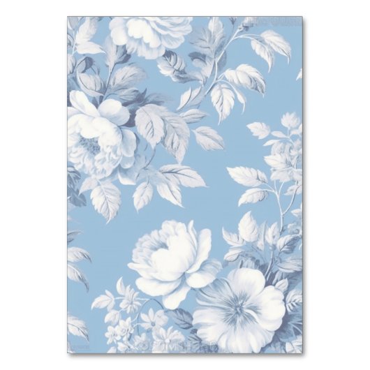 Hochzeitsfeier mit Blumen Tischnummer (Rückseite)