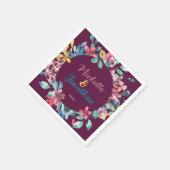 Hochzeitsfeier mit Blumen und Blumen Serviette (Ecke)