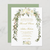 Hochzeitsfeier mit Blumenbeete (Vorne/Hinten)