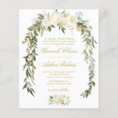 Hochzeitsfeier mit Blumenbeete (Vorderseite)