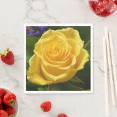 Hochzeitsfeier mit Blumengelb-Rose-Blume Serviette (Beispiel)