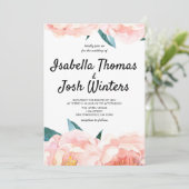 Hochzeitsfeier mit Blumenzwiebeln Einladung (Stehend Vorderseite)