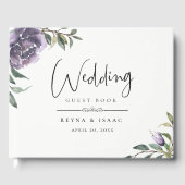 Hochzeitsfeier mit Blumenzwiebeln im Garten Gästebuch (Vorderseite)