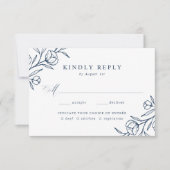 Hochzeitsfeier mit Blumenzwiebeln RSVP Karte (Vorderseite)