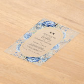 Hochzeitsfeier mit Blütenblütenblütenblütenblütenb Acryleinladungen (Ablage )