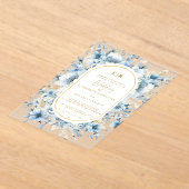 Hochzeitsfeier mit Blütenblütenblütenblütenblütenb Acryleinladungen (Ablage )