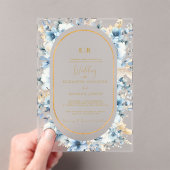 Hochzeitsfeier mit Blütenblütenblütenblütenblütenb Acryleinladungen (Insitu (Handheld))