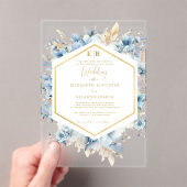 Hochzeitsfeier mit Blütenblütenblütenblütenblütenb Acryleinladungen (Insitu (Handheld))