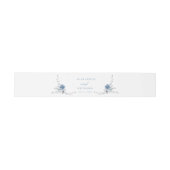 Hochzeitsfeier mit Blütenblütenblütenblütenblütenb Einladungsbanderole (Flach)