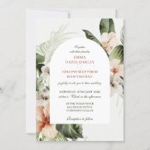 Hochzeitsfeier mit braunem Hibiskus