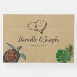 Hochzeitsfeier mit dem tropischen Meer Gästebuch