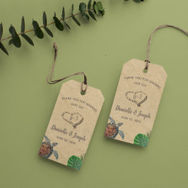 Hochzeitsfeier mit dem tropischen Meer Geschenkanhänger