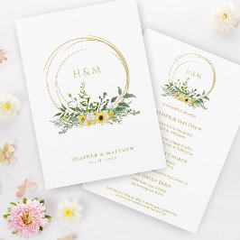 Hochzeitsfeier mit den Blütenblumen