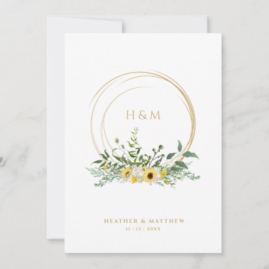 Hochzeitsfeier mit den Blütenblumen (Vorderseite)