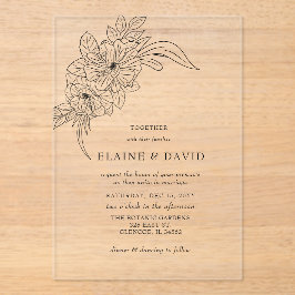 Hochzeitsfeier mit Elegant Acryleinladungen