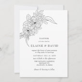 Hochzeitsfeier mit Elegant Einladung (Vorderseite)