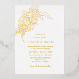 Hochzeitsfeier mit Elegant Folieneinladung