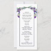 Hochzeitsfeier mit elegantem Violett (Rückseite)