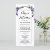 Hochzeitsfeier mit elegantem Violett (Stehend Vorderseite)