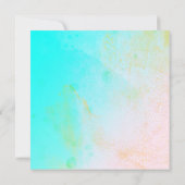 Hochzeitsfeier mit floralem Kranz Einladung (Rückseite)