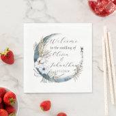 Hochzeitsfeier mit floraler Atmosphäre Serviette (Beispiel)