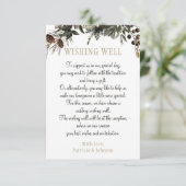 Hochzeitsfeier mit floraler Eleganz Begleitkarte (Stehend Vorderseite)