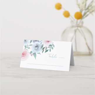 Hochzeitsfeier mit floraler Vegetation Platzkarte