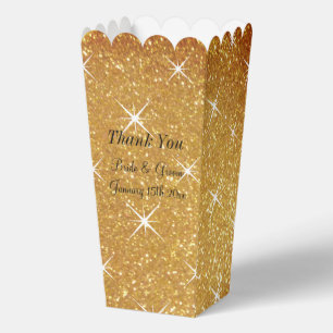 Hochzeitsfeier mit funkelnd Glitzer Popcorn Geschenkschachtel