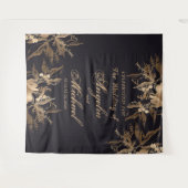 Hochzeitsfeier mit Gold Imitate Wandteppich (Vorderseite (Horizontal))