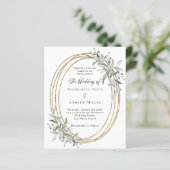 Hochzeitsfeier mit goldenem Grün (Stehend Vorderseite)