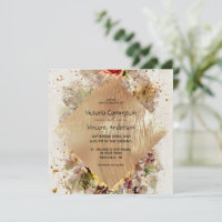 Hochzeitsfeier mit goldener Flora