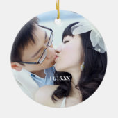 Hochzeitsfeier mit Gown Bridesmaid - Sie wählen Fa Keramik Ornament (Hinten)