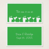 Hochzeitsfeier mit grünem Cocktail - Sondergetränk (Vorne & Hinten)