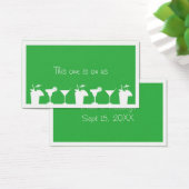 Hochzeitsfeier mit grünem Cocktail - Sondergetränk (Schreibtisch)