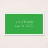 Hochzeitsfeier mit grünem Cocktail - Sondergetränk (Rückseite)